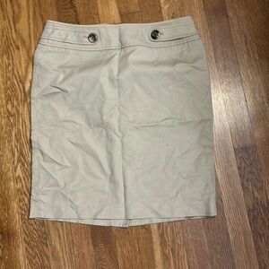 Ann Taylor loft kakhi skirt